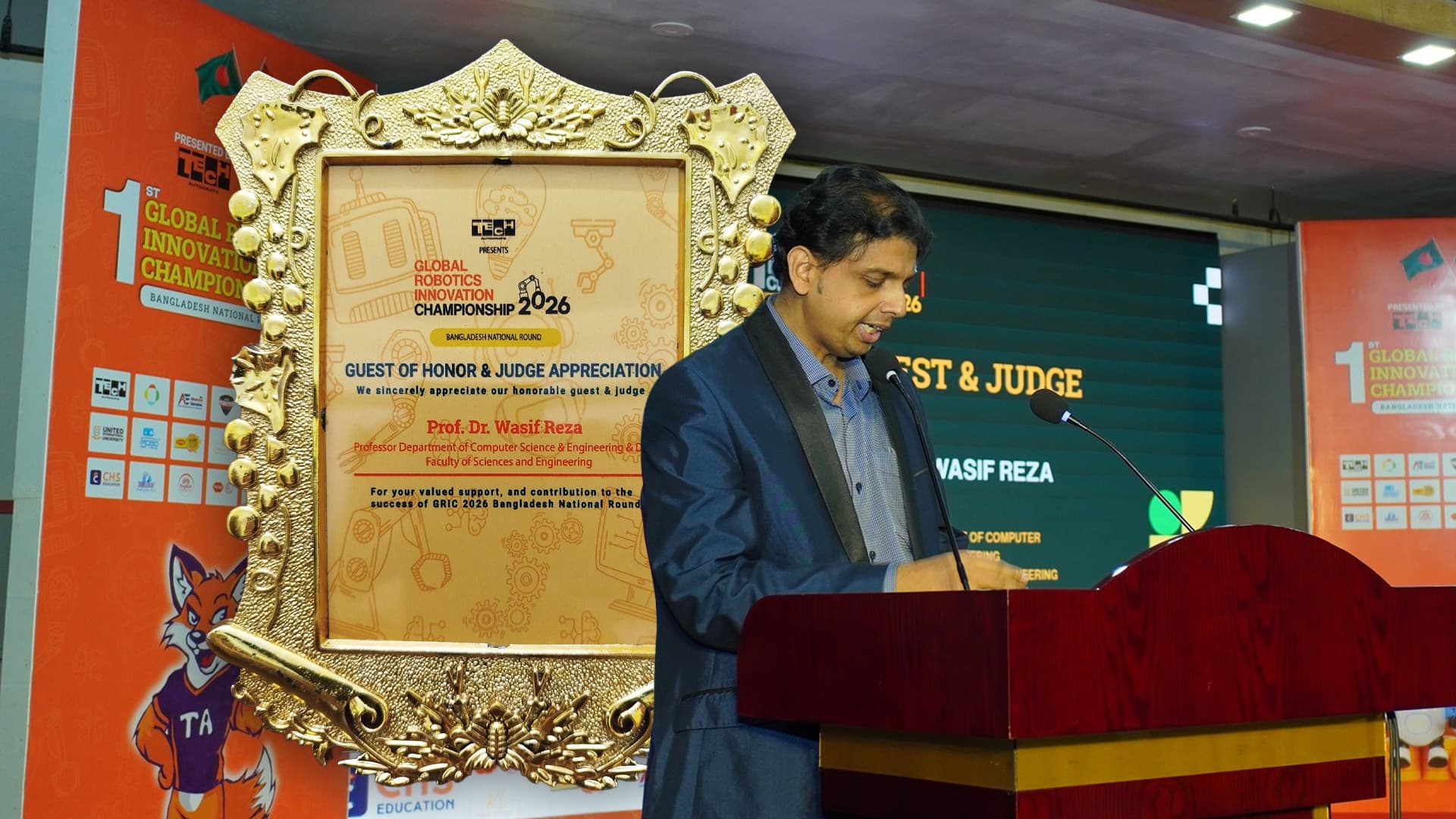 Prof. Dr. Ahmed Wasif Reza Judges at GRIC 2026 Bangladesh National Round