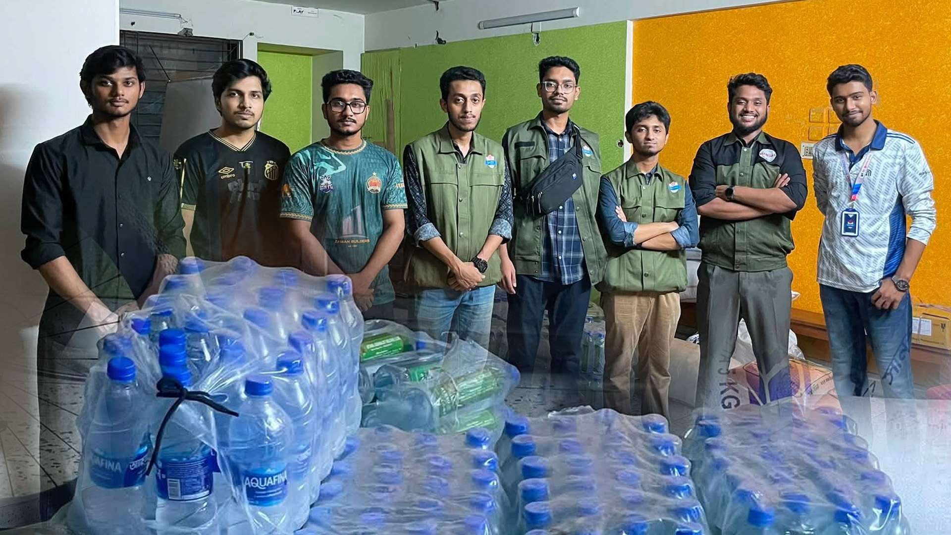 EWU's Rotaract Club Sends 400+ Water Bottles for Flood Relief